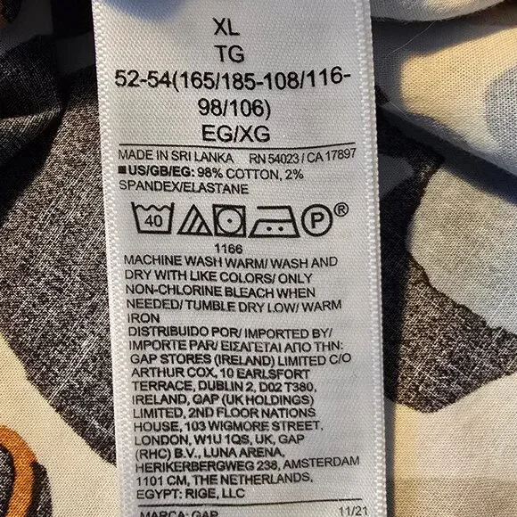 GAP Men's short sleeve button down shirt XL - Picture 8 of 8